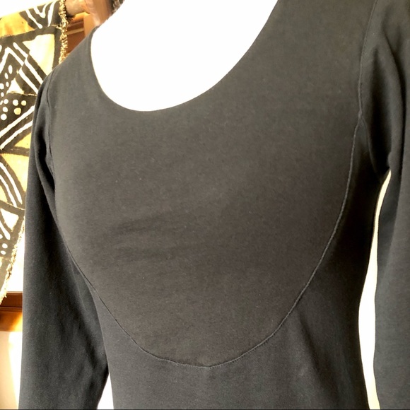 Ethos Paris Yoke Tunic Minidress in Black Medium - Picture 3 of 5
